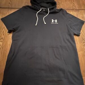 Under Armour Black Hoodie with White Logo